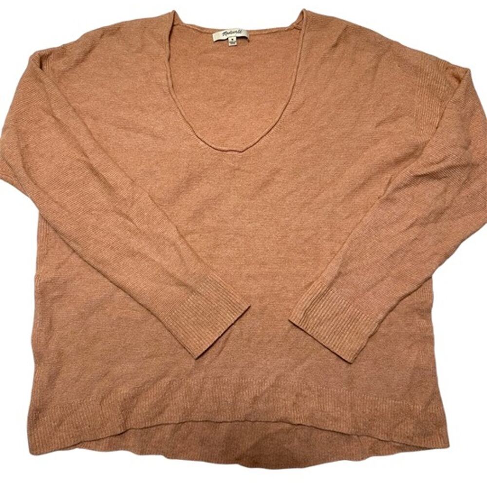 Madewell Kimball Scoop Neck Long Sleeve Pullover Sweater Size Medium